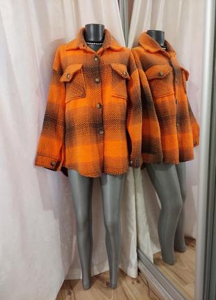 Теплая рубашка 👕,  жакет оверсайз