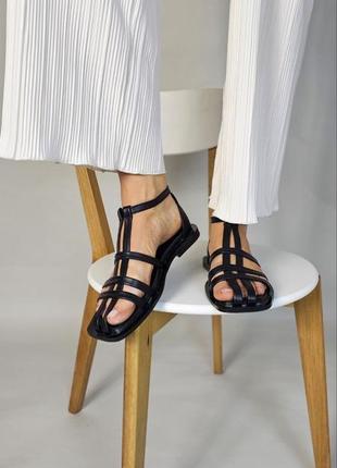 Кожаные босоножки сандалииvi из натуральной кожи3 фото