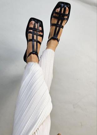 Кожаные босоножки сандалииvi из натуральной кожи4 фото