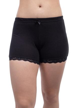 Шорты женские с кружевом микроначёс 950101