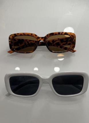 Солнцезащитные очки тигровые леопард коричневое стекло2 фото
