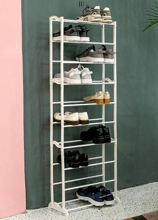 Полиця для взуття amazing shoe rack складна полиця стелаж для взуття