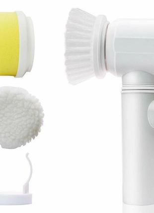 Аккумуляторная электрическая щетка magic brush 5 in 1 с насадками для уборки...