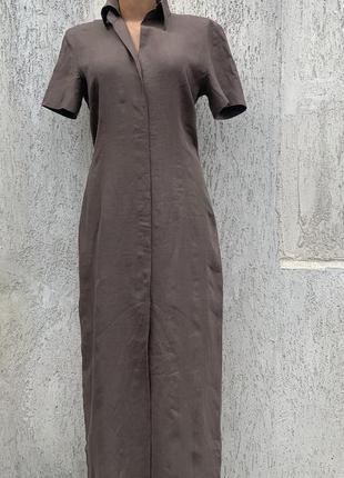 Strenesse льняное длинное платье6 фото