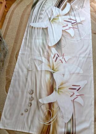 Шторы на люверсах 4 шт комплекта