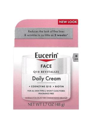 Eucerin восстанавливающий дневной крем для лица с коэнзимом q10, без ароматизаторов, 48 г
