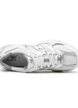 Кроссовки new balance 530 white/silver белые женские / мужские3 фото