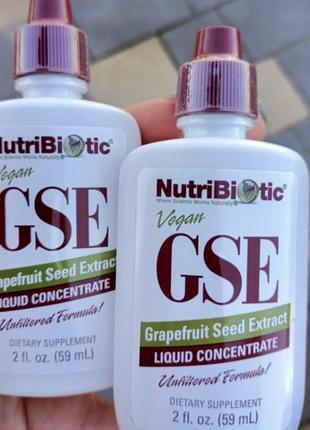 Nutribiotic, екстракт насіння грейпфрута gse, рідкий концентрат, 59 мл