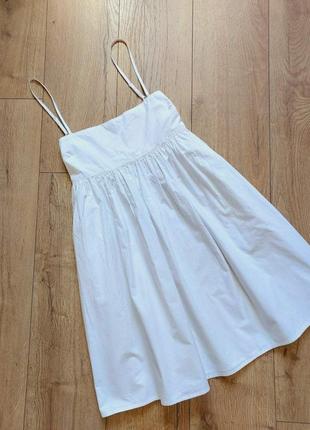 Коротка біла вечірня сукня на бретелях міні короткое белое вечернее платье на бретелях мини2 фото