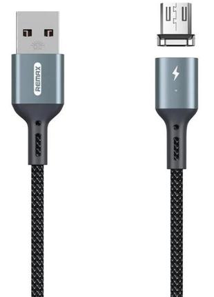 Магнитный кабель microusb remax cigan series rc-156m (цвет чёрный)
