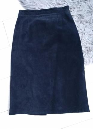 Винтажная юбка натуральный замш damas liverpool1 фото