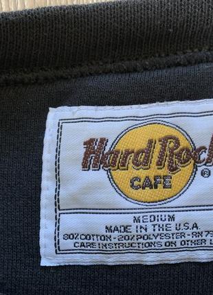 Женский винтажный укороченный свитшот с нашивкой hard rock cafe san antonio5 фото