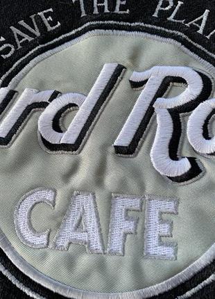 Женский винтажный укороченный свитшот с нашивкой hard rock cafe san antonio7 фото