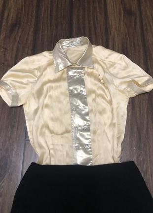 Золотисто-срібляста блуза