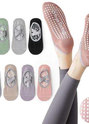 Шкарпетки для йоги yoga socks 35-38 силіконова стопа
