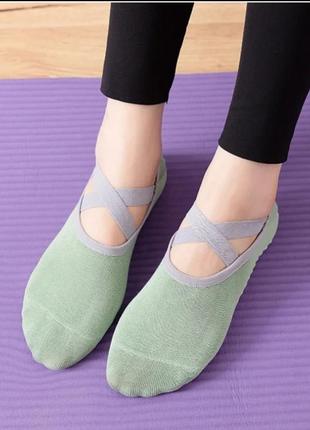 Шкарпетки для йоги yoga socks 35-38 силіконова стопа