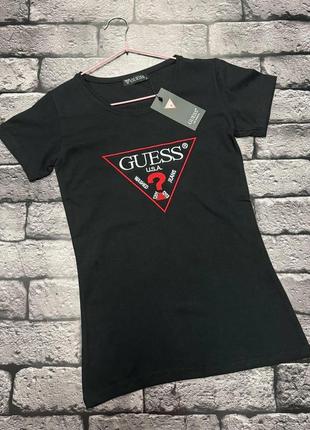 Жіноча футболка guess чорний