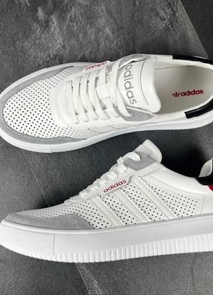 Чоловічі шкіряні кеди adidas5 фото