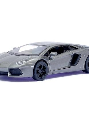 Автомодель легковая lamborghini aventador lp 700-4, 5'' kt5355w, 1:38 серый