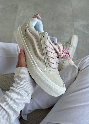 Фирменные женские кроссовки vans knu pastels pink* sd