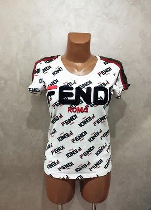 Fendi, жіноча футболка розмір м, made in usa