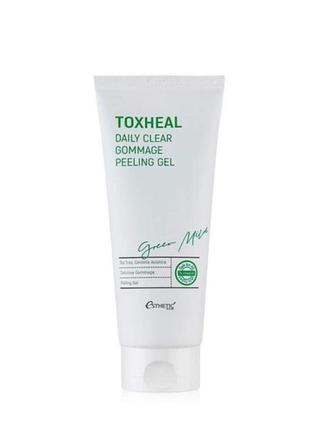 Гель-пилинг с кислотами toxheal daily clear gommage peeling gel esthetic house, 200 мл