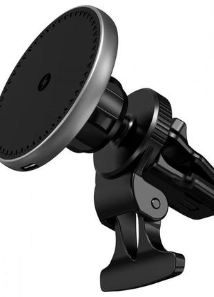 Автомобільний тримач з бездротовим зп proove ufo 15w black