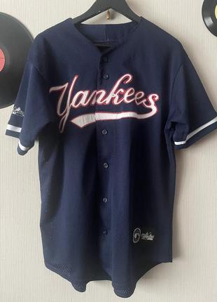 Футболка бейсболка yankees сітка