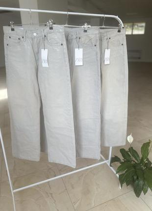 Джинси пряма широка штанка zara