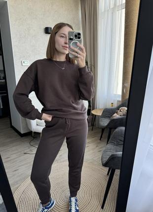 Спортивний костюм шоколадний