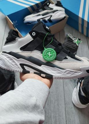 Чоловічі кросівки adidas niteball white/black/grey3 фото