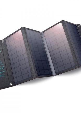 Портативна сонячна зарядна станція choetech 36w black