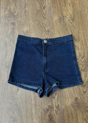 Джинсові шорти з завищеною талією шорты джинсовые стрейчевые denim co highwaist short