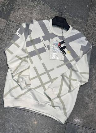 Burberry sweater mens white discount