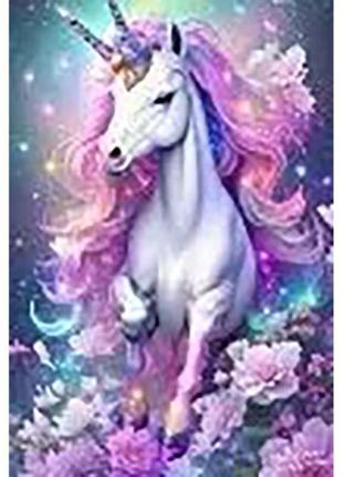 Алмазна мозаїка для дітей 7 років чарівність єдинорога strateg 10х15 см