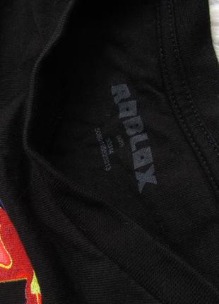 Черная хлопковая футболка roblox3 фото