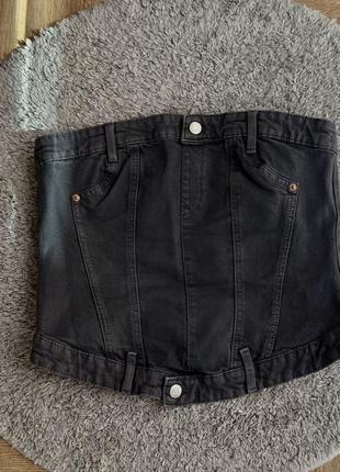 Джинсовый корсет zara