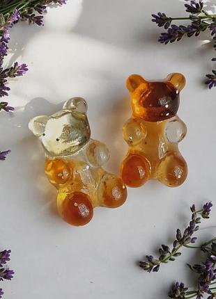 Серьги-гвоздики мармеладные мишки тедди