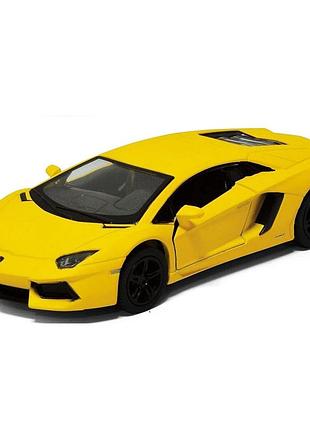 Автомодель легковая lamborghini aventador lp 700-4, 5'' kt5355w, 1:38 желтый
