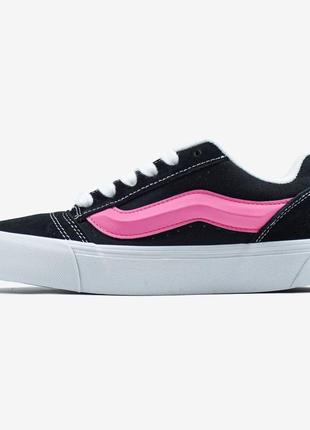 Кросівки vans knu skool black pink💕