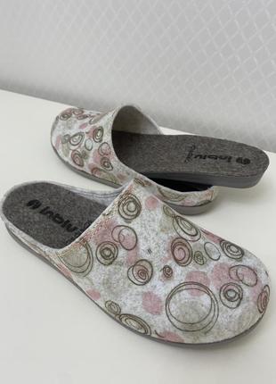 Жіночі повстяні войлок тапочки inblu,розмір у розмір.