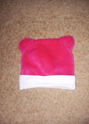 Теплая шапочка объем 35-44см