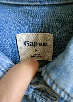 Рубашка джинсовая от gap, размер m6 фото