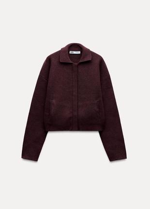 Куртка-бомбер бордова zara new