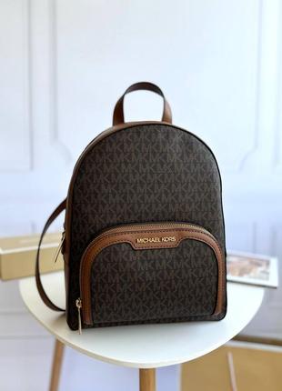 Рюкзак michael kors jaycee medium backpack logo brown
