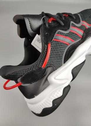 Кросівки adidas ozweego black&red9 фото