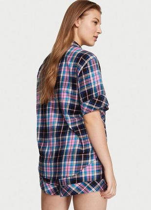 Victoria ́s victorias secret віктория сикрет піжама, костюм для дому flannel short pajama set2 фото