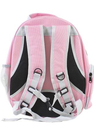 Рюкзак-переноска для кішок taotaopets 253304 panoramic pink 35*25*42 cm контейнер з ілюмінатором3 фото