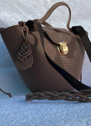 Сумка из хлопкового шнура