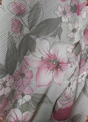 Фирменная debenhams юбка миди в нежном мятном цвете в цветочном принте, размер 2-3хл8 фото